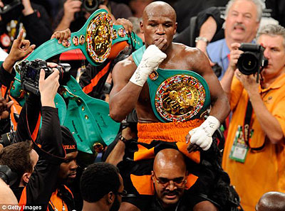 Mayweather will face Robert Guerrero on May 4 in Las Vegas as he defends his title. Net photo.