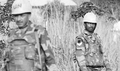 MONUSCO troops from the Indian batallion deployed in DRC. Net photo.