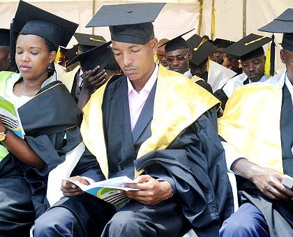Graduates during a recent ceremony. The government intends to u2018revampu2019 the studentsu2019 loan scheme. The New Times/ File