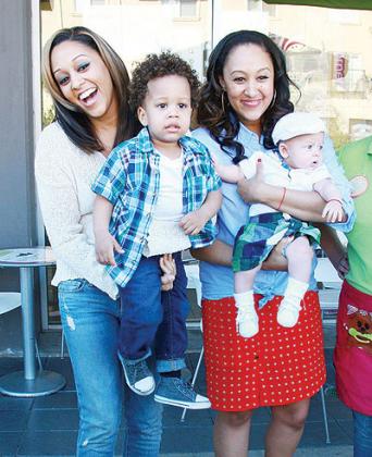 Tia and Tamera Mowry show off their boys. (ABC photo archivesABC via Getty Images).