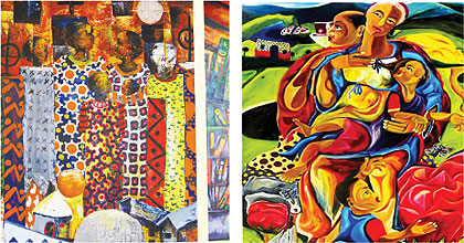 Some of the attractive pieces of art that will feature in the month-long exhibition. The New Times / Courtesy.