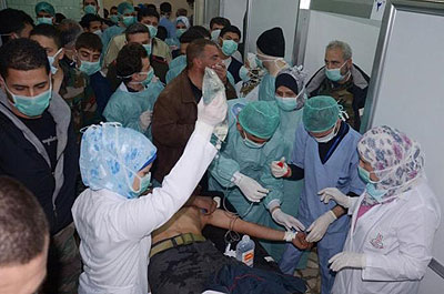 The Syrian opposition said that there was a second chemical weapons attack near the capital, Damascus. Net photo.
