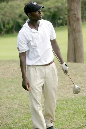 Celestin Habineza leads the Rwanda  Open at the halfway mark. The New Times / File.