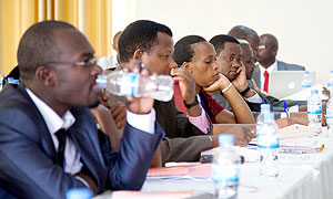 Participants during at the workshop. The New Times/T.Kisambira