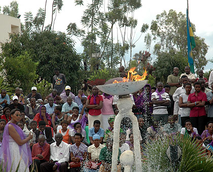 Mourners at Kigali Genocide Memorial Centre during a past commemoration event.  Mbarushimana is accused of ordering the killing of hundreds of Tutsi during the 1994 Genocide against th....