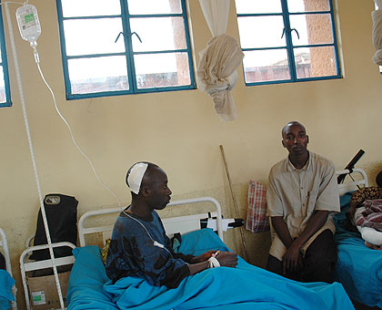 Patients in a hospital. Mutuelle de Santu00e9  is a public health insurance scheme. The New Times/Timothy Kisambira. 