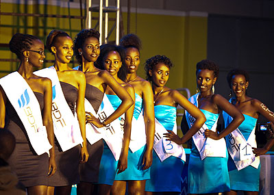 Contestants in the recent Miss Gender Beauty pageant in Kigali. The New Times / File. 