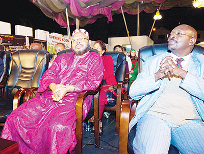 (L-R) Grand Mufti Sheikh Abdul Karim Gahutu and Sheikh Abdul Karim Halerimana were among guests, who attended the Pakistan Day. 