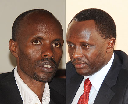 Kaliwabo (L) and Ngoga (R) have both slammed Amnesty International for interfering in Ingabireu2019s case. The New Times/ Timothy Kisambira. 