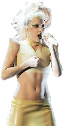 Lady Gaga performing at the Gramm Awards.  Net photo.