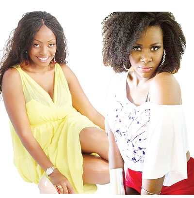 Zimbabweu2019s socialite Makosi Musambasi. Ugandan singer Desire Luzinda. Net photo.