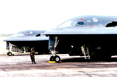 DETERRENT: The US deployed B-20 Bombers to North Korea yesterday. Net photo.