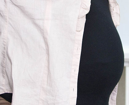 An expectant mother. The New Times/ Timothy Kisambra.