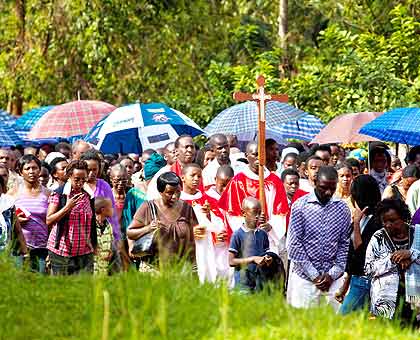 Thousands of Catholics  across the country yesterday took part in Way of the Cross procession to mark the death of  Jesus Christ. Here, Catholics from  Kicukiro Parish began their m....