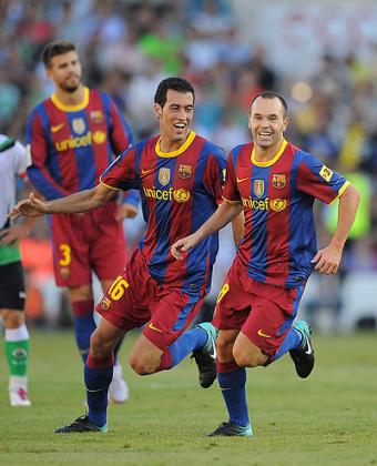 Andres Iniesta and Sergio.