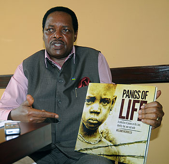 Williams Nkurunziza during the interview. The New Times / Timothy  Kisambira.