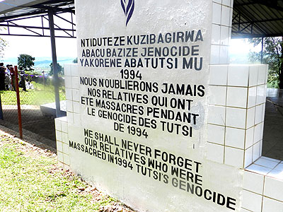 A Genocide cemetry where thousands of victims were buried. The New Times/S. Rwembeho.