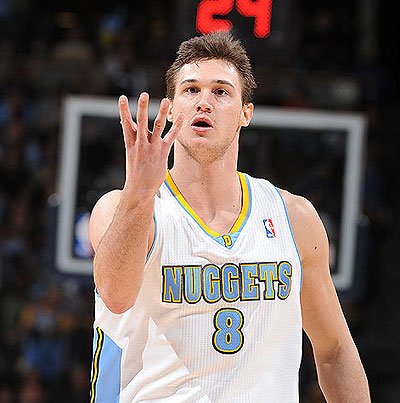 Danilo Gallinari scored 21 points for Denver Nuggets. Net photo.