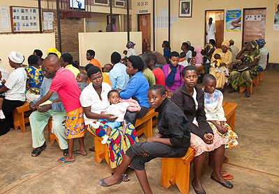 Patients at a health facility. The survey will help find out the number of Rwandans with Sickle cells. The New Times/ T. Kisambira.