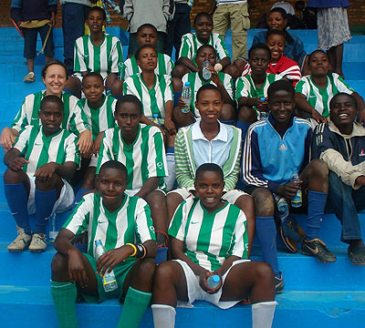 AS Kigali players pose for a group photo before a past league match. Saturday Sport/File.