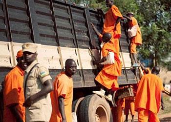 Prisoners convicted for crimes of genocide who are now engaged in community work. Photo by Deirdre McQuillan.