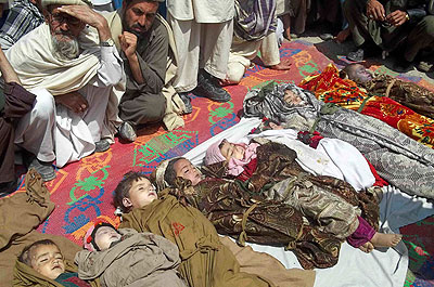 Nato has not confirmed casualties, many of them chidlren, resulting from its latest airstike in Afghanistan. Net photo.