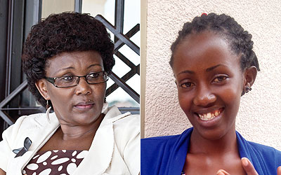 MP Henriette Makamurangwa Sebera (L) and Jackie Gatera. The New Times/T. Kisambira, D. Umutesi