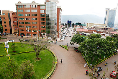 Downtown Kigali. Rwanda has seen tremendous development over the last few years.  The New Times / File. 