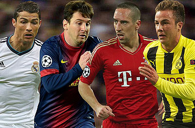 Spanish giants Real Madrid and Barcelona have been kept apart in the Champions League semifials. Net photo.