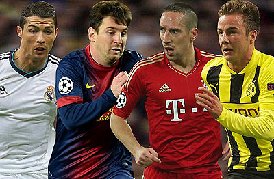 Spanish giants Real Madrid and Barcelona have been kept apart in the Champions League semifials. Net photo.