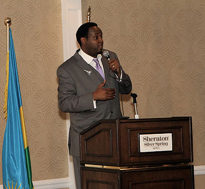 Kalima Kizito a previous confence as a peace activitist in the US. The New Times / courtesy.