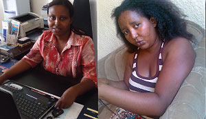 Mulinda (right) and Munezero stories have been a source of inspiration for many women, with over 650 Facebook shares and Tweets