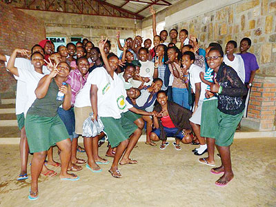 Girls in ICT Rwanda with students of Gashora Girls Academy. Education Times/ Courtesy photo
