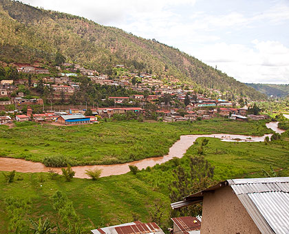 A view of Gatsata, a suburb of Kigali. Most of the houses in the sector are built on steep slopes. The New Times/  Timothy Kisambira. 