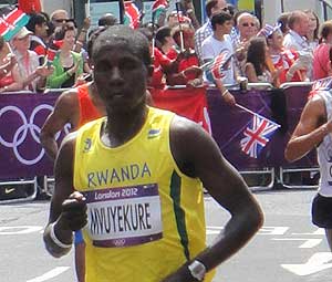 Mvuyekure finished third in the marathon race which was won by Ethiopiau2019s Negassa Ketema Bekele. Net photo.