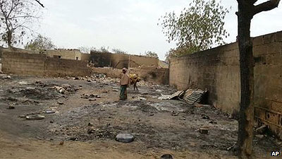 Much of Baga was destroyed in fires. Net photo.