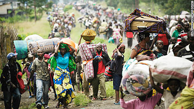 Conflicts in the Congo have driven tens of thousands of civilians out of their homes. Net Photo.  