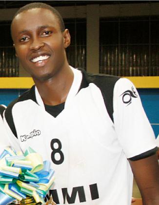 Flavien Ndamukunda was intrumental in INATEK's  win against his former club. The New Times / File.