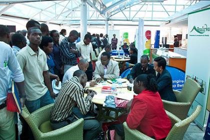 Youth register at an employment centre. Although unemployment is becoming an issue, the country is trying hard to ensure that job-seekers have the skills required by the market. The New Times / File photo