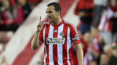 Former Manchester United defender John O'Shea rescued a point for Paolo di Canio's side. Net photo.