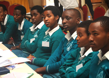 Secondary school students during a past event. The New Times / File.