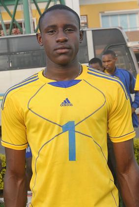 Left attacker Samuel Tyson Niyogisibizo is one of the key players for Rwanda. The New Times/ J. Mbanda.