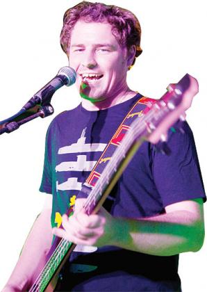 An artiste entertains revellers in live performance at Papyrus on Friday evening.