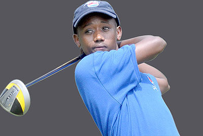 Aphrodis Nyirinkwaya is aiming to finish higher in the Burundi Golf Open tournament. Saturday Times/Courtesy.