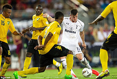 Impressive- Bale, in action in Spurs' post-season friendly, has impressed Zidane this season. Net photo.