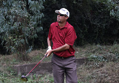 Richard Ainley lead the Burundi Open by one shot going into today's final round. File photo.