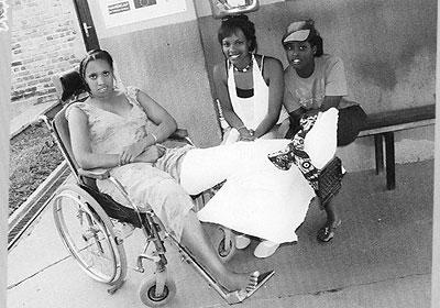 Atete was confined to a wheelchair for two years. Sunday Times/Courtesy