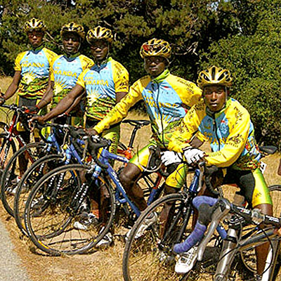 The Rwandan National Cycling Team. File photo.