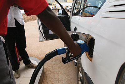 Gas prices have been cut by Rwf50.