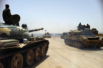 Hezbollah spearheaded the recapture of the strategic town of Qusayr by forces loyal to President Assad.  Net  photo.